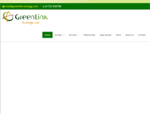 Tablet Screenshot of greenlink-ecology.com